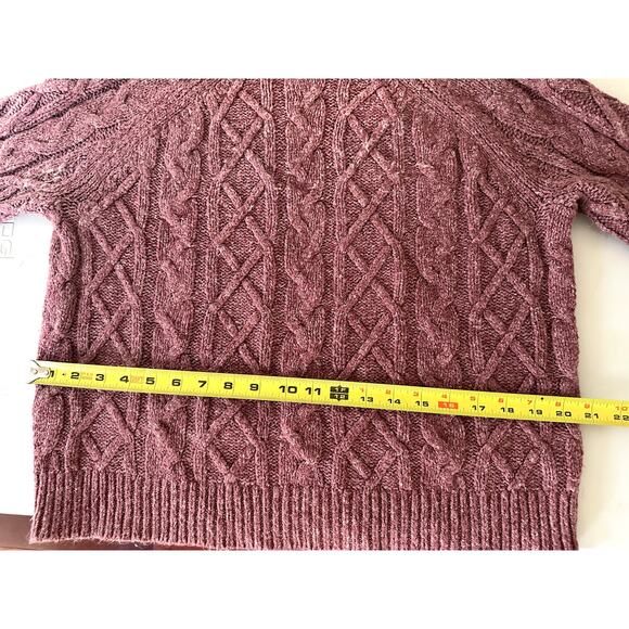 Universal Thread Goods Co. Burgundy Cotton Blend Knit Sweater – Women’s Medium - Picture 9 of 11